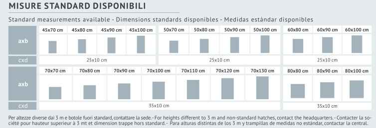 misure e dimensioni scale a scomparsa easy