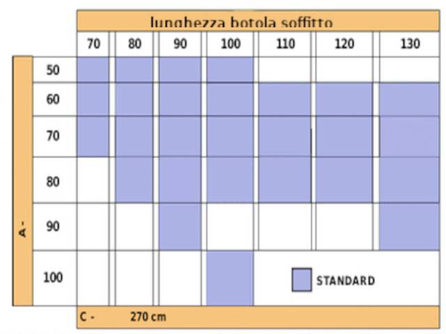 misure e dimensioni scale a scomparsa